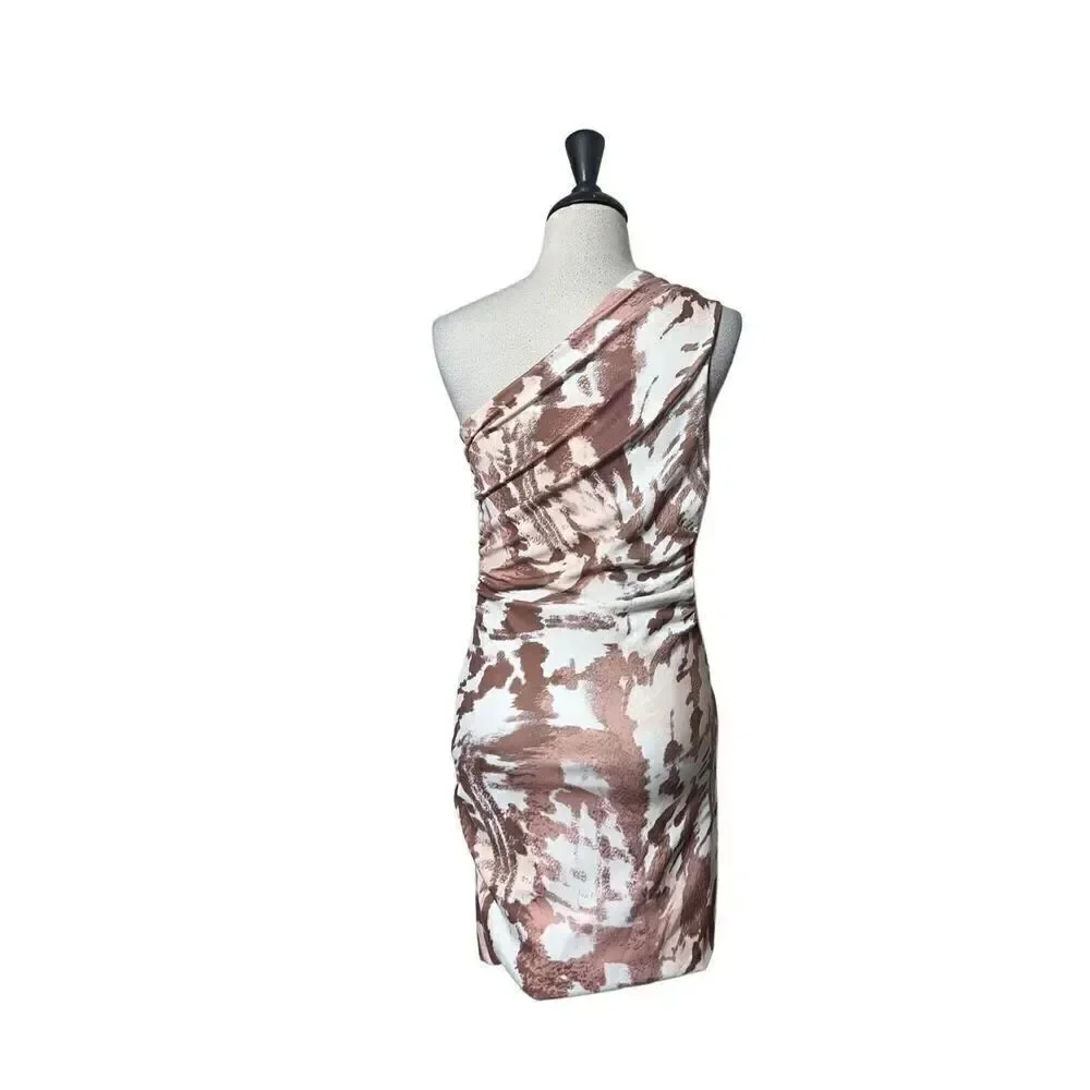 Alana Eve NWT Geometrical One Shoulder Bodycon Mini Dress XS